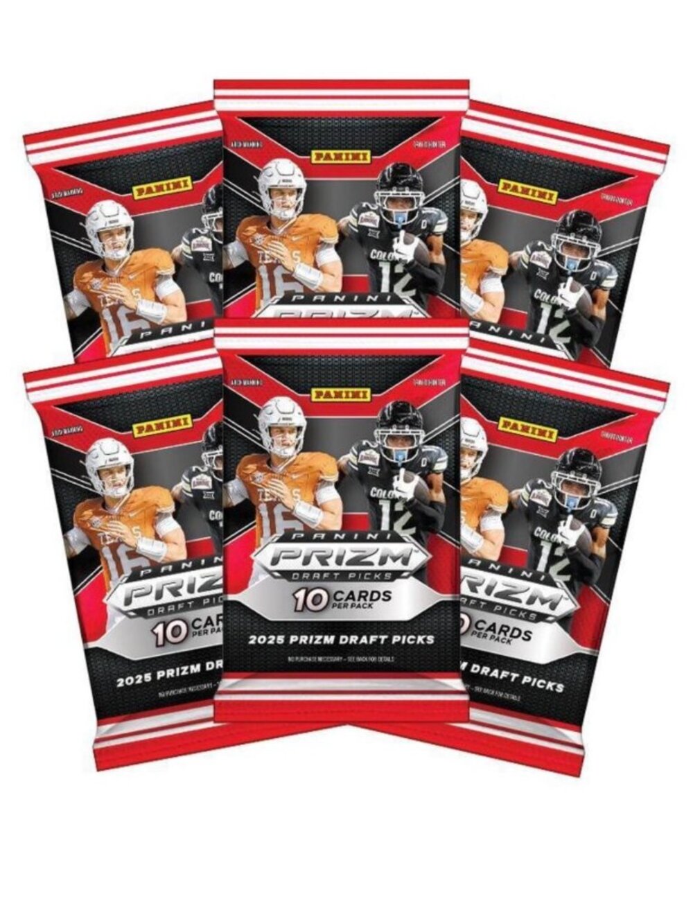 SEALED 2025 Panini NFL Prizm Draft Picks Football Trading Card Mega Box